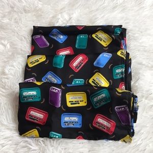 Vintage 80’s Pagers and Rainbows Silk Scarf!!